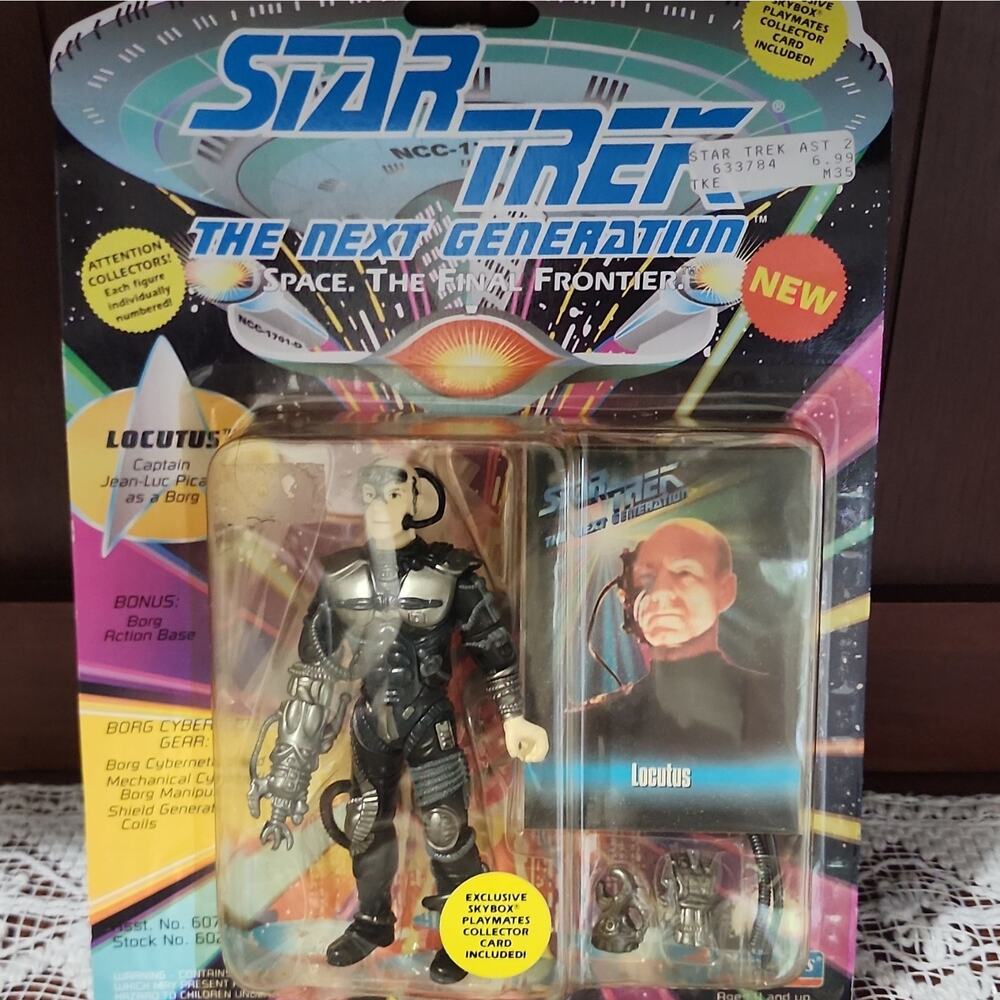 Playmates Toys Star Trek Locutus Action Figure w/ Skybox Collector Card